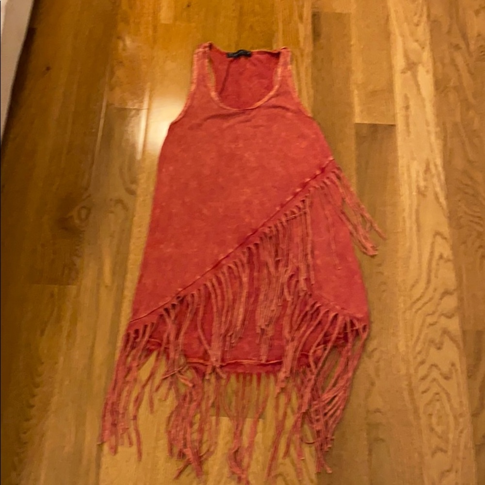 T Party Fringe shirt red
